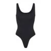 SOFT SMOOTHING THONG BODYSUIT | ONYX