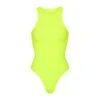 FITS EVERYBODY HIGH NECK BODYSUIT | GREEN HIGHLIGHTER