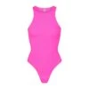 FITS EVERYBODY HIGH NECK BODYSUIT | NEON PINK