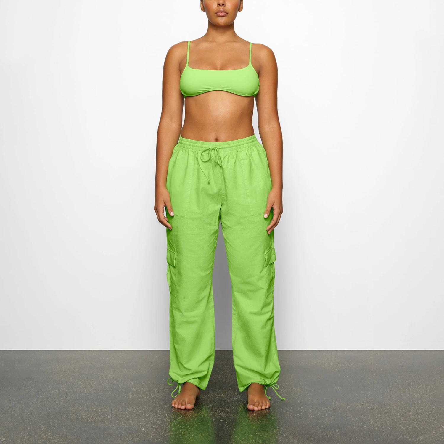 COVER UP CARGO PANT | NEON GREEN 2 COVER UP CARGO PANT | NEON GREEN - Image 2
