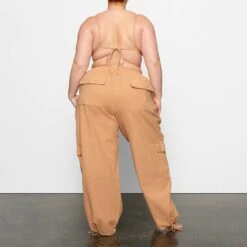 COVER UP CARGO PANT | OCHRE -Deals Easy Allure Wardrobe Store SKIMS LOUNGEWEAR CU PNT 2819 CC OCH 0022 BK