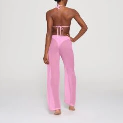 SILK CHIFFON COVER UP DRAWSTRING PANT | LIGHT PINK -Deals Easy Allure Wardrobe Store SKIMS LOUNGEWEAR CU PNT 3073 HB LPK 0028