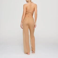 SILK CHIFFON COVER UP DRAWSTRING PANT | OCHRE -Deals Easy Allure Wardrobe Store SKIMS LOUNGEWEAR CU PNT 3073 HD OCH 0013