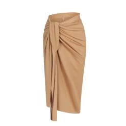 COVER UP TIE SARONG SKIRT | OCHRE