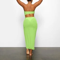 MESH LONG SARONG | NEON GREEN -Deals Easy Allure Wardrobe Store SKIMS LOUNGEWEAR CU SAR 2825 CA NGE 0012 BK