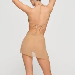 SILK CHIFFON COVER UP WRAP SKIRT | OCHRE -Deals Easy Allure Wardrobe Store SKIMS LOUNGEWEAR CU SKT 3078 HD OCH 0015