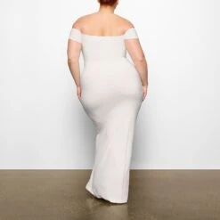 SOFT LOUNGE OFF THE SHOULDER DRESS | MARBLE -Deals Easy Allure Wardrobe Store SKIMS LOUNGEWEAR DR MAX 2698 CC MBL 0018 BK