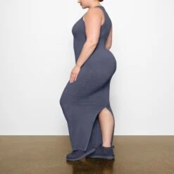 OUTDOOR TANK DRESS | STEEL BLUE -Deals Easy Allure Wardrobe Store SKIMS LOUNGEWEAR DR MAX 2781 AC SLB 0010 SD