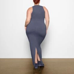 OUTDOOR TANK DRESS | STEEL BLUE -Deals Easy Allure Wardrobe Store SKIMS LOUNGEWEAR DR MAX 2781 AC SLB 0016 BK