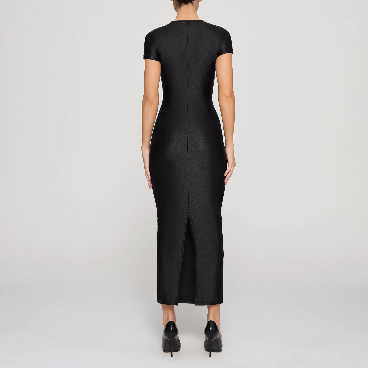 SHINE JERSEY LONG DRESS | ONYX 4 SHINE JERSEY LONG DRESS | ONYX - Image 4