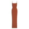 FITS EVERYBODY CORDED LACE LONG SLIP DRESS | BRONZE
