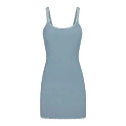 SOFT LOUNGE LACE SLIP DRESS | ARCTIC