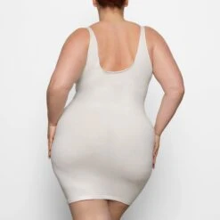 COTTON SLEEP SCOOP NECK DRESS | MARBLE -Deals Easy Allure Wardrobe Store SKIMS LOUNGEWEAR DR MIN 3227 BC MBL 0012 BK