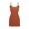 FITS EVERYBODY CORDED LACE SLIP DRESS | BRONZE