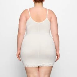 FITS EVERYBODY CORDED LACE SLIP DRESS | MARBLE -Deals Easy Allure Wardrobe Store SKIMS LOUNGEWEAR DR MIN 4132 FC MBL 0011 BK