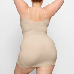 FITS EVERYBODY CORDED LACE SLIP DRESS | SAND -Deals Easy Allure Wardrobe Store SKIMS LOUNGEWEAR DR MIN 4132 FC SND 0017 BK x1 731957f7 58cd 48e3 9df0 1bed24730d03