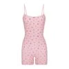 SOFT LOUNGE LACE ONESIE | ROSE PRINT