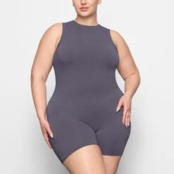 RAW EDGE ONESIE | THUNDER -Deals Easy Allure Wardrobe Store SKIMS LOUNGEWEAR OS MDT 2617 AC THG 0002 FR