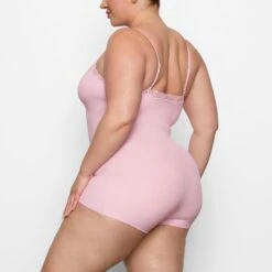 FITS EVERYBODY CORDED LACE ONESIE | CHERRY BLOSSOM -Deals Easy Allure Wardrobe Store SKIMS LOUNGEWEAR OS MDT 2688 BC CMB 0007