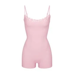 FITS EVERYBODY CORDED LACE ONESIE | CHERRY BLOSSOM