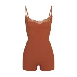 FITS EVERYBODY CORDED LACE ONESIE | BRONZE