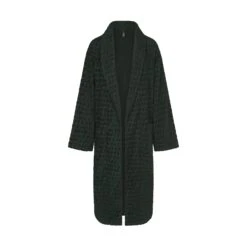 SKIMS SPA TERRY ROBE | PINE -Deals Easy Allure Wardrobe Store SKIMS LOUNGEWEAR RB LNG 2873 PNE OPEN