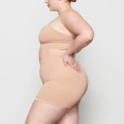 SOFT SMOOTHING SHORT | CLAY -Deals Easy Allure Wardrobe Store SKIMS LOUNGEWEAR SH HWS 0188 NB CLY SD