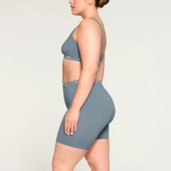 LOGO RIB BOXER | ARCTIC -Deals Easy Allure Wardrobe Store SKIMS PANTY BO BOX 2846 MD ARC 1505 SD