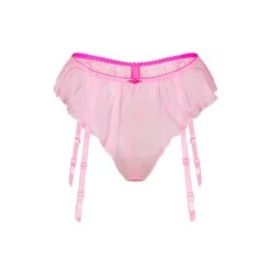 SKIMS ROMANCE GARTER BIKINI | BUBBLE GUM