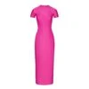 SHINE JERSEY LONG DRESS | HOT PINK
