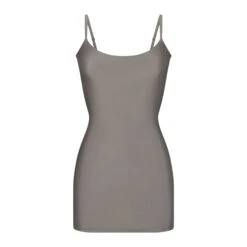 SHINE JERSEY MINI DRESS | GREY CHALK