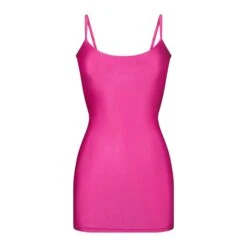 SHINE JERSEY MINI DRESS | HOT PINK