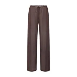 SILK CHIFFON COVER UP DRAWSTRING PANT | COCOA