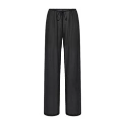 SILK CHIFFON COVER UP DRAWSTRING PANT | ONYX