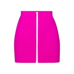 ZIP-UP SWIM MINI SKIRT | HIBISCUS