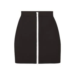 ZIP-UP SWIM MINI SKIRT | ONYX