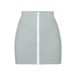 ZIP-UP SWIM MINI SKIRT | PACIFIC