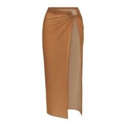 MESH LONG SARONG | ALMOND