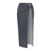 MESH LONG SARONG | GUNMETAL