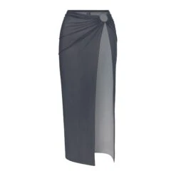 MESH LONG SARONG | GUNMETAL