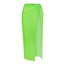MESH LONG SARONG | NEON GREEN
