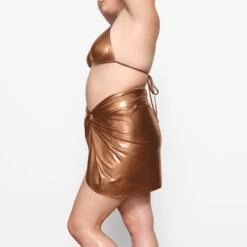 METALLIC SWIM TIE SARONG | PENNY -Deals Easy Allure Wardrobe Store SKIMS SWIM CU SAR 3196 EB PNY 0012