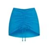 SWIM RUCHED MINI SKIRT | TURQUOISE