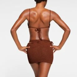 CROCHET SWIM MINI SKIRT | JASPER -Deals Easy Allure Wardrobe Store SKIMS SWIM CU SKT 2814 MB JSP 1159 BK