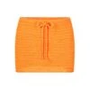 CROCHET SWIM MINI SKIRT | NEON ORANGE