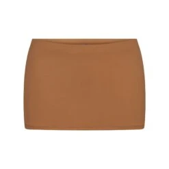 SWIM MICRO MINI SKIRT | ALMOND