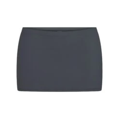 SWIM MICRO MINI SKIRT | GUNMETAL