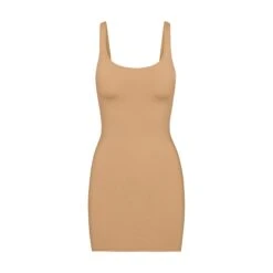 SWIM TANK DRESS | OCHRE