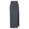 SHAPING SWIM LONG SKIRT | GUNMETAL