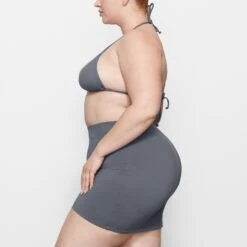 SWIM TUBE SKIRT | GUNMETAL -Deals Easy Allure Wardrobe Store SKIMS SWIM SW SKT 0800 MM GUN SD